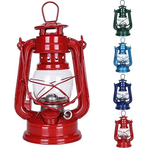 Handheld Oil Lamp Retro Kerosene lamp Camping Light Flame Light Lantern Outdoor Indoor Nightlights Camping Lamp