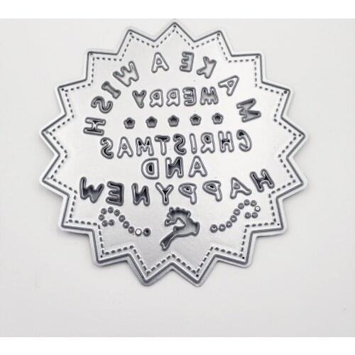 8.2X8.2CM Merry Easter die Cutting dies metal crafts paper die-cutting /DIY embossing Easter Halloween Scrapbooking
