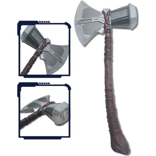 Stormbreaker 1: 1 Hammer Ax Ax Hammer Thunder Stormbreaker Cosplay Weapons Figure Model Movie Role Playing PU