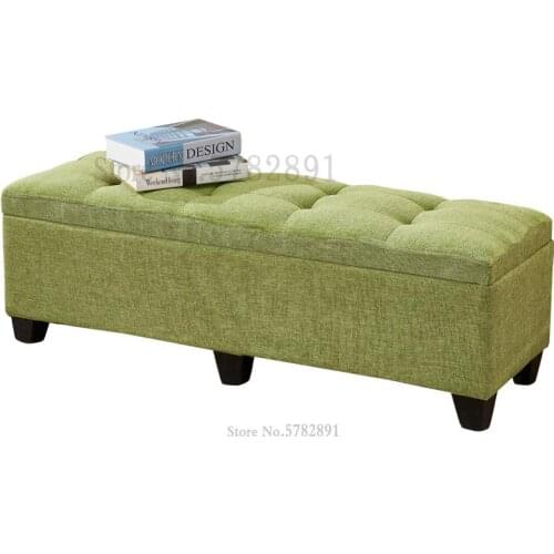 Shoe Changing Stool Simple Clothing Store Sofa Stool Fashion Home Bed End Storage Stool Storage Bench Long Bench Solid Wood