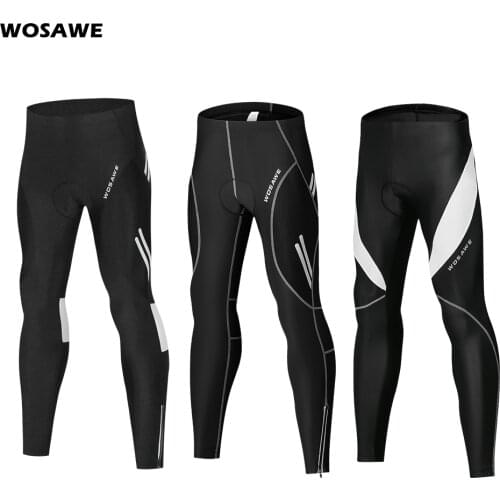 WOSAWE Spring Summer Cycling Pants With 5D Gel Pad Cycling Tights MTB Bike Bib Pants Downhill Bicycle Pants Cycling Trousers