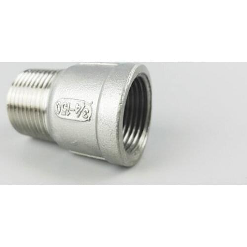 1/4" Male to 1/4" Female inch BSP Thread Tube Equal Pipe Fitting 304 Stainless Steel Hose Straight Connector