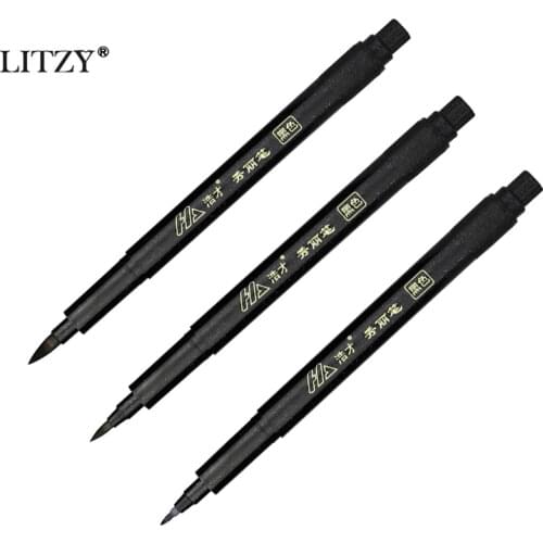 1/3pcs ltifunction Brush Pen Calligraphy Pen Markers Art Writing Office School Supplies Stationery Drawings Sketch Lettering Pen