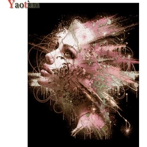5D DIY Diamond Painting Abstract Woman Graffiti Colored Art Diamond mosaic Embroidery Cross Stitch Kit Handmade Gift Home Decor