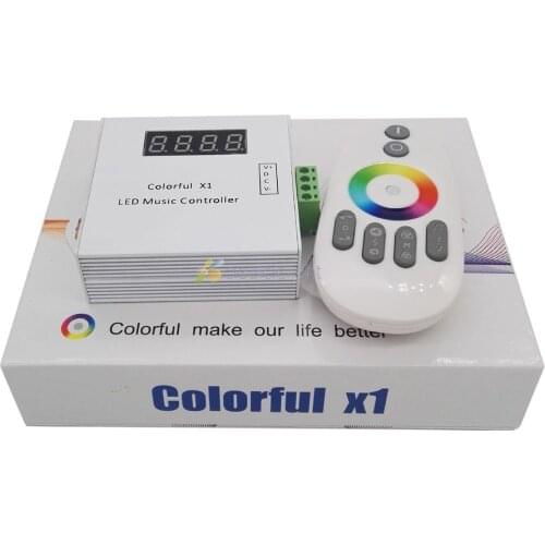 Colorful X1 Led Music Controller DC12V 18A For Magic Dream full color RGB Led Strip Light wireless touch control
