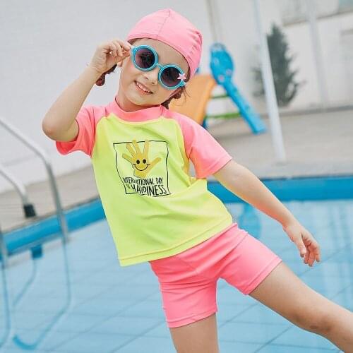 Childrens Swimsuit Womens Quick-Dry Sun-Protection Surf Two-Piece Swimming Suit AliExpress a Generation of Fat
