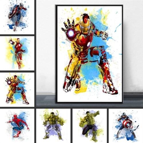 DIY 5D Diamond Painting Marvel Avengers Superhero Poster Rhinestone Embroidery Cross Stitch Wall Art Bedroom Decor