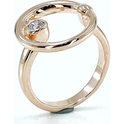 Italian Geometric Style Elegant Elegant 925 Sterling Silver Ring