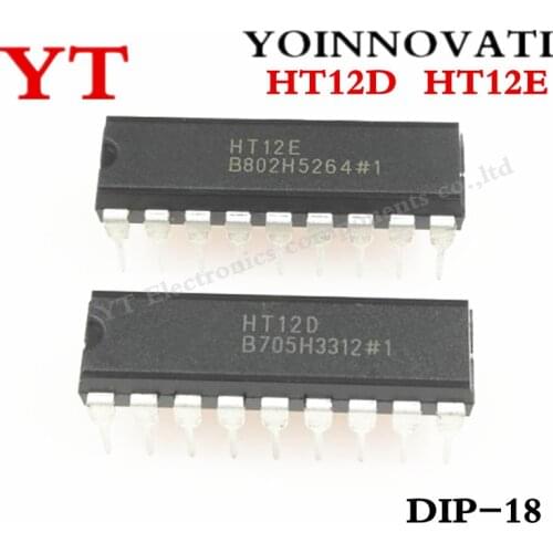 HT12D and HT12E DIP-18 (10pcs HT-12D +10pcs HT-12E ) Best quality