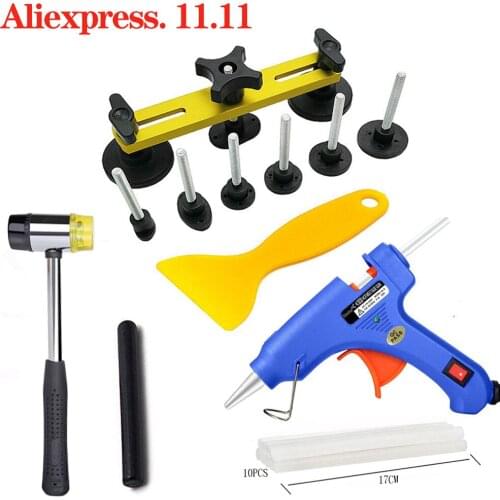 Car Body Paintless Dent Repair Tools.Dent Repair Kit.Car Dent Puller with Glue Puller Tabs Removal Kits.Vehicle Car Auto
