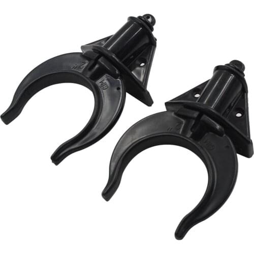 2 Pieces Black Plastic Oar Lock Rowlocks for Boat Marine Kayak Canoe