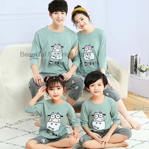 Summer 2pcs Children Clothes of Sleepwear Casual Cotton Childrens Pajamas Set Childrens Suit Baby Clothes Sets Body Suit