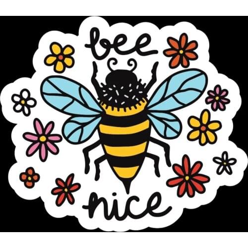 LLY-0712 Personality Car Stickers BEE Modeling Decal PVC Auto Waterproof Cars Decals on Motorcycle Laptop Decorative Accessories