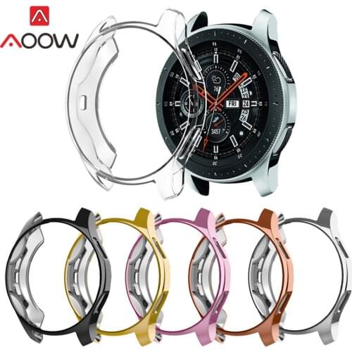 Soft Ultra-thin TPU Protective Case for Samsung Galaxy Watch 42mm 46mm Protector Cover Shell Full Protection Band for Gear S3