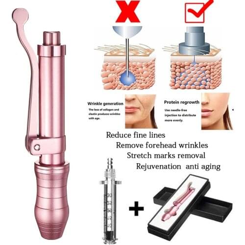 0.3ml Noninvasive Nebulizer hyaluronic Pen Injector Acid Lips Stabilizer Needle-free Injection Hyaluron pen Acid Serum gun