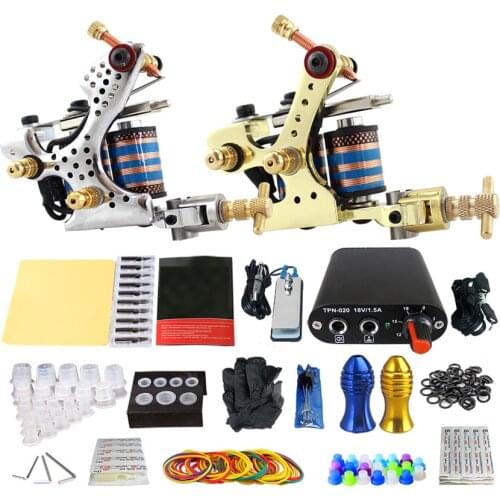 New Carbon Steel Composite Casting Coil Tattoo Machine Silver Fog Gold Secant Specialized Embroidery and Embroidery Equipment