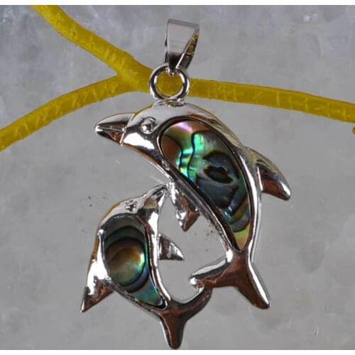 New Zealand Abalone Shell Pendant Fashion Jewelry For Gift Dolphin S851