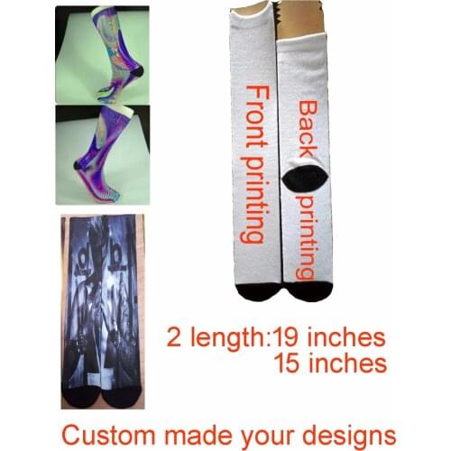 Custom - Create your own - 3D Sublimation print Socks