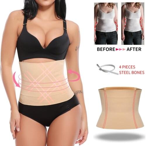 Miss Moly Modeling Belt Waist Trainer Steel Bone Body Shaper Tummy Control Slimming Shapewear Invisible Weight Loss Corset