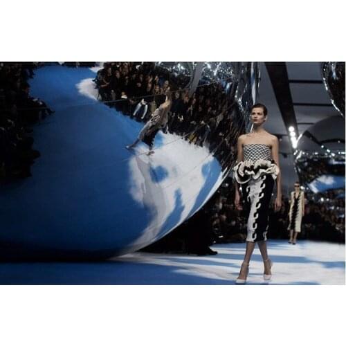 Party Inflatable Mirror Ball , Stage Reflective Round Ball