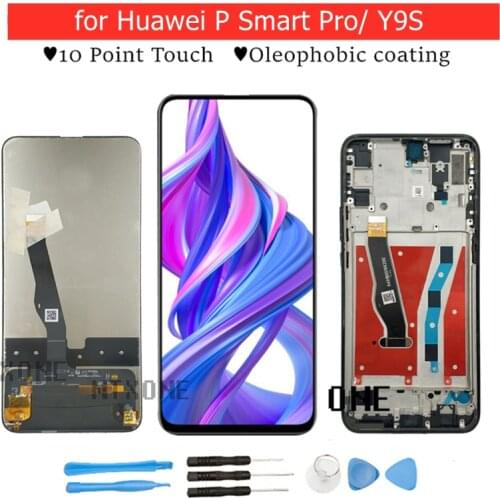 Original for Huawei Y9S/ P Smart Pro 2019 LCD Display frame Touch Screen Digitizer Assembly LCD TouchScreen Repair Spare Parts