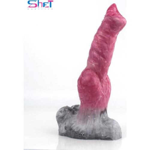SHET Gory Raw Meat Color Dildo Anal Plug Feel Comfortable Penis Anus Massage Big Dick Adults Only Toys for Men and Women
