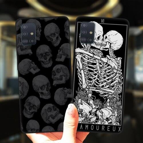 Grim Reaper Skull Skeleton Case For Samsung A52 A72 A51 A71 A50 A70 A02 A12 A42 A32 A31 A21S A41 A40 A30 A20 A11 Silicone Cover