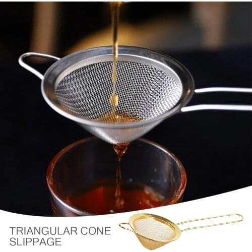 Bar Cocktail Strainer Sieve Great For Removing Bits From Juice Julep Strainer Bar Strainer Triangular Cone Filter