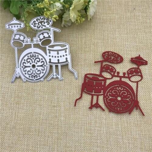Drum Metal Cutting Dies Stencil for DIY Scrapbooking Embossing Album Paper Cards Decorative