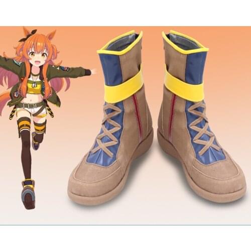 Uma Musume Pretty Derby Mayano Top Gun Cosplay Shoes Boots Halloween Costume Accessories