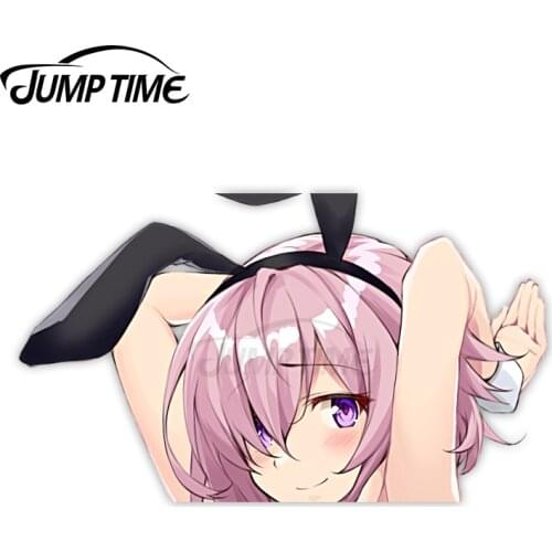 Jump Time Fate Grand Order Mash Kyrielight (Shielder) 23 7.6 Big Head Anime Peeker Vinyl Decal Waifu Kawaii Girl Car Stickers