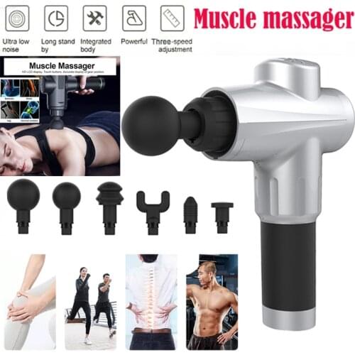 High Frequency Vibration Fascia Gun Massage Gun Muscle Massager Fascia Deep Percussion Fitness Health Care Beauty Massage Device