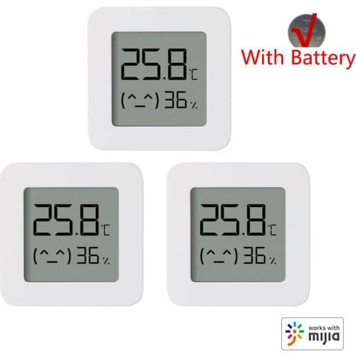 XIAOMI Thermometer 2 Mijia Electric Bluetooth Wireless Smart Hygrometer Thermometer Temperature Detection MI Mijia Home APP