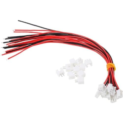 100 Pcs 24AWG JST XH2.54 2 Pin Connector Plug Wire Cable 20cm Length N3 +100pcs socket
