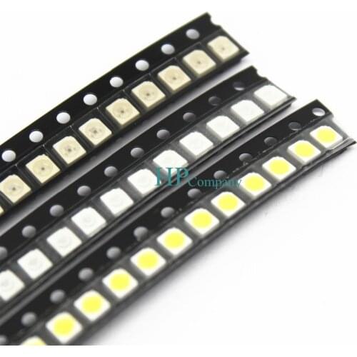 100pcs Super Bright 3528 1210 SMD LED Red/Green/Blue/Yellow/White LED Diode 3.5*2.8*1.9mm