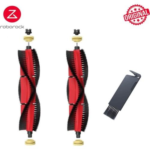 2pcs Origina Roborock S6 Maxv accessories Detachable Main Brush S6Pure S4Max S5Max S50 S65 Xiaomi 1/1s robot Roller Brush Parts