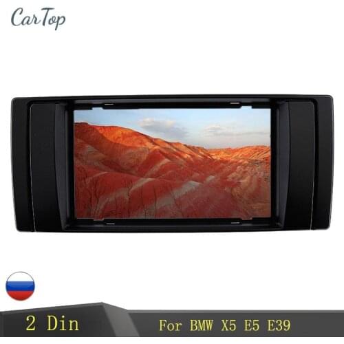 2 Din Car Fascia Radio For BMW X5 E5 E39 DVD Stereo Player Mount Surrounded Installation Kit