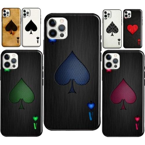 Ace of Spades Phone Case For iPhone 12 Pro Max 12 Mini SE 2020 8 7 Plus 11 Pro Max X XS Max XR Cover