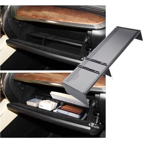 For Toyota Alphard Vellfire ah30 2015 2016 2017 2018 2019 ABS Car Glove Box Separate Design Classified Co-pilot Storage Box