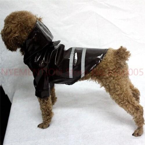Pet Dog Outdoor Raincoat Waterproof Dog Rain Coat Jacket Reflective Clothing In Dark Rainwear Apparel for big dog raincoat 50PCS