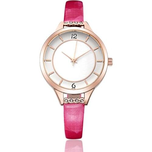 Fashon women brand watches leather strap casual wristwatches NO.2