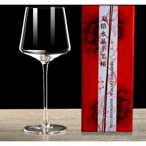 1pcs crystal glass red wine glass champagne glass high capacity wine glass wedding birthday gift box set wine glass