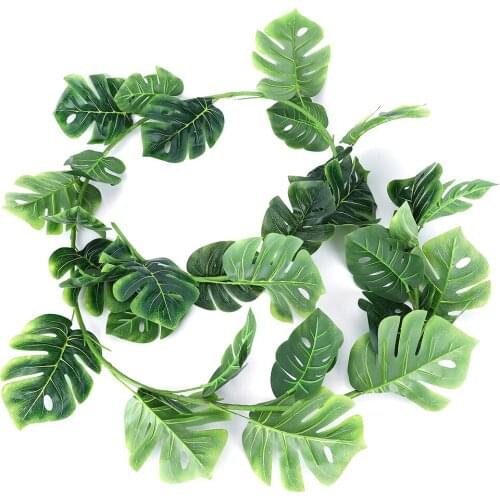Artificial Plants Vines Rattan Hanging Plants For Wedding Garland Decor Green Plant Simulation Plant Rattan Decorations