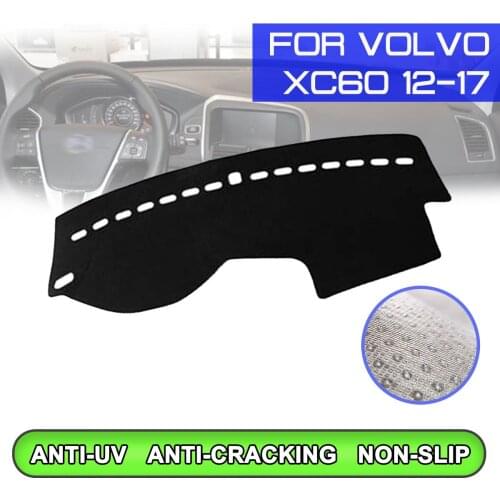 Car Dashboard Mat Anti-dirty Non-slip Dash Cover Mat UV Protection Shade for Volvo XC60 2012 2013 2014 2015 2016 2017