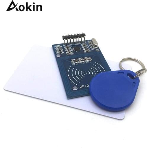 RFID Module Kit Mifare RC522 RF IC Card Sensor Module S50 Blank Card Key Ring for Arduino uno 2560 Raspberry Pi