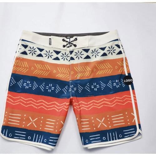 Mens Elastic Spandex Quick Dry Waterproof Beach Shorts Swim Surf Fashion Phantom Beach Board Shorts Fitness Trunks Bermuda 2021