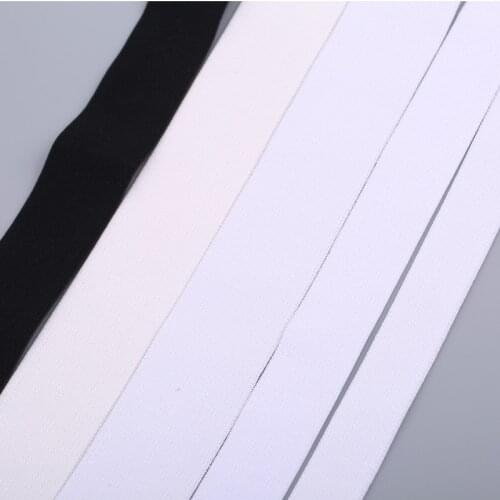 5 Meters Velvet Soft Elastic Band 20mm 25mm 30mm Double Sides Wasitband Underwear Trousers Garment Sewing DIY White Beige Black