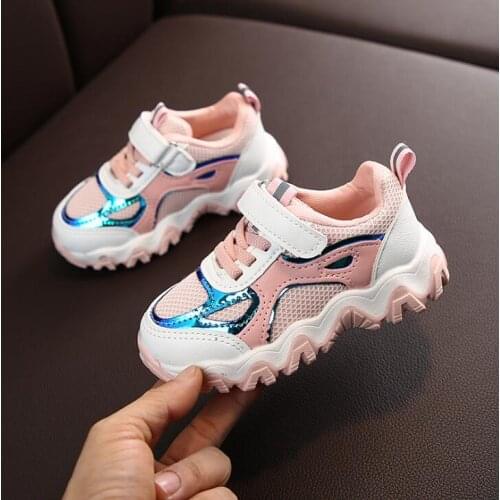 New Spring Autumn Kids Casual Sports Shoes Children Boys Girls Soft Bottom Non-slip Sneakers Size 21-30