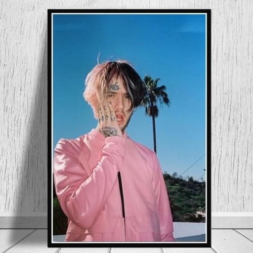 Poster Hot Lil Peep Rapper Hiphop New Music Singer Star Photograph Wall Art Canvas Painting Pictures For Living Room Home Decor