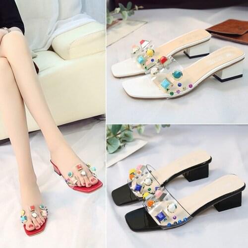 Summer Women Slippers High heels Sandals Fashion Candy colors Female Flip Flops Casual Vacation Jelly Shoes Woman 2020